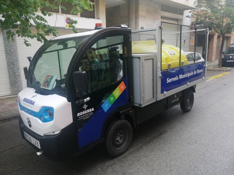 Nou vehicle elèctric per la secció de Jardineria