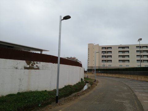 Nuevo alumbrado público en la calle Jacinto Benavente